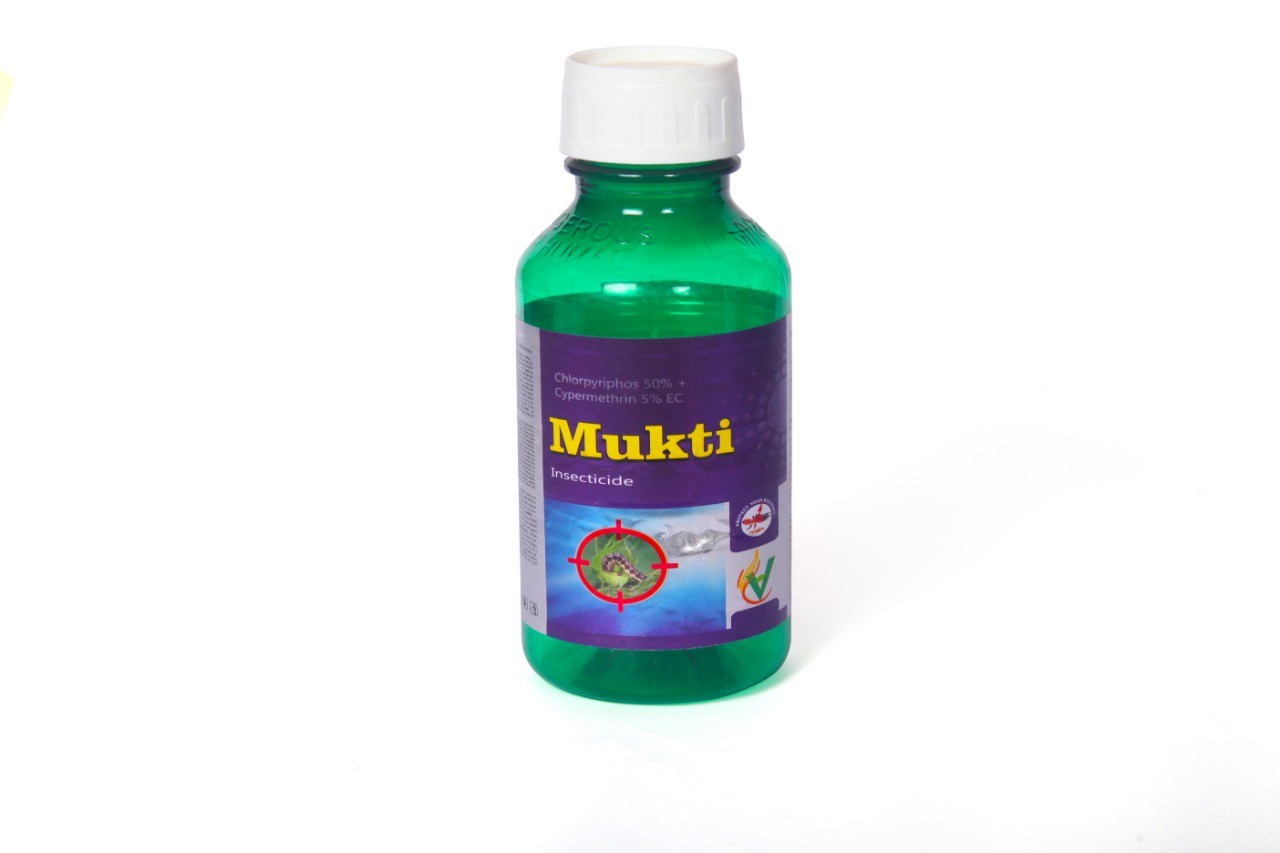 MUKTI  (क्लोरोपायरीफोस50% + साइपरमेथ्रिन 5% ईसी)